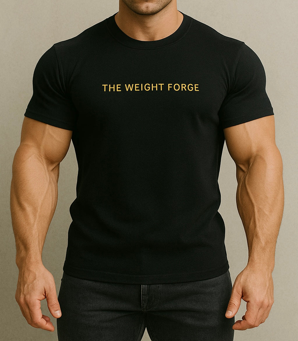 T-shirt casual The Weight Forge di cotone elasticizzato.