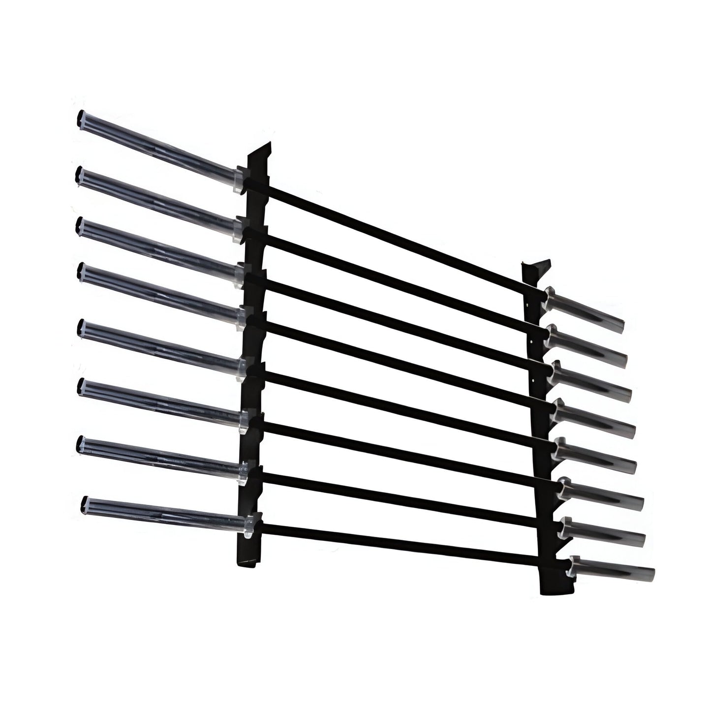Wall rack bilancieri 8 posti rastrelliera a muro