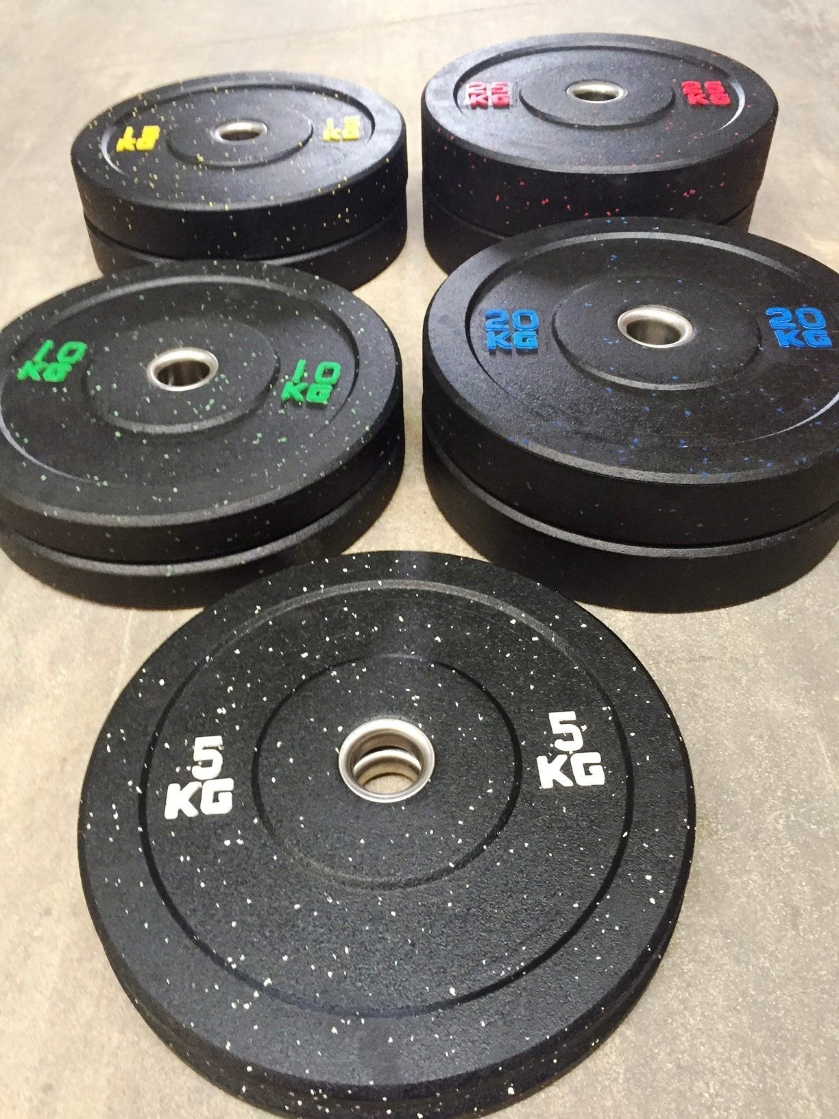 Set Completo Di Dischi Bumpers Hi Temp 150 kg totali / 10 pezzi