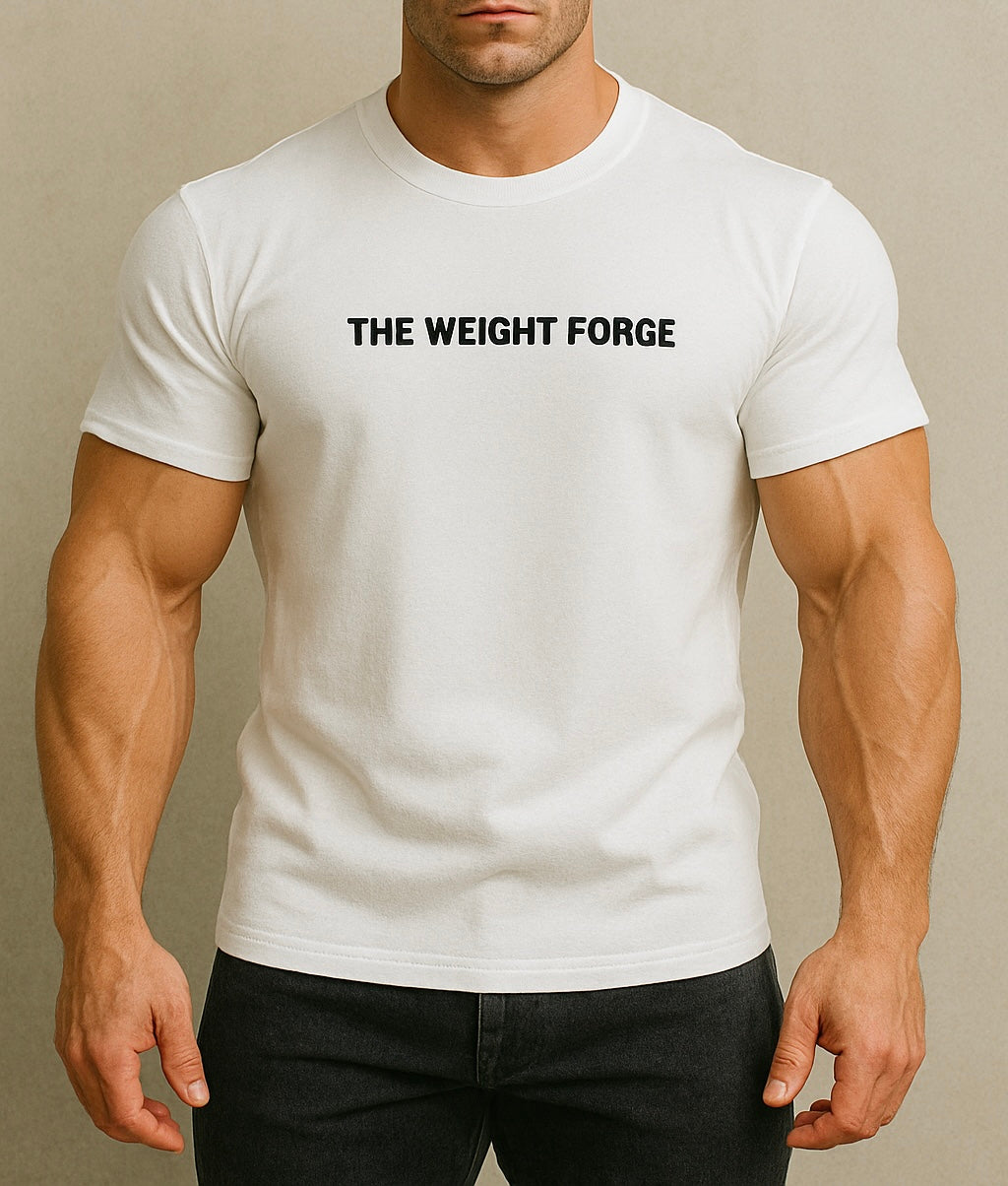 T-shirt casual The Weight Forge di cotone elasticizzato.