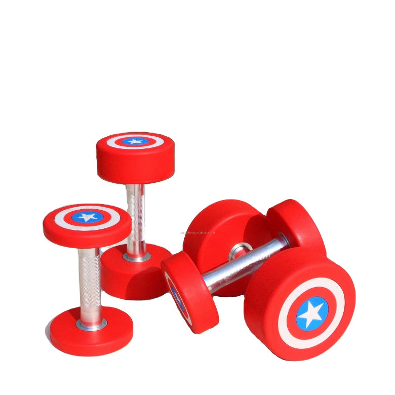 Serie manubri tondi con grafica capitan America