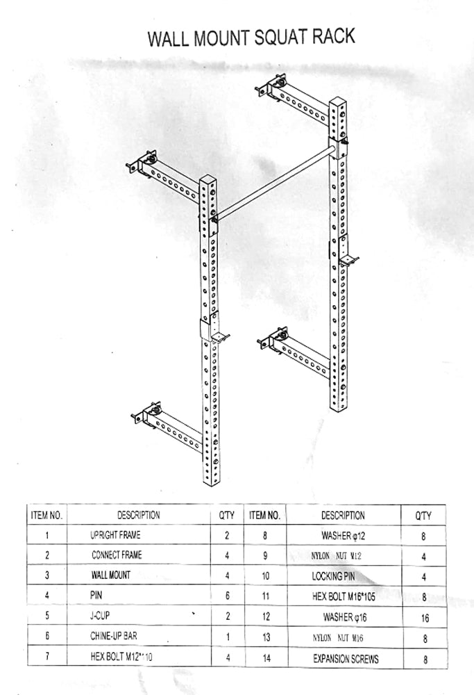 Rig a Muro- Rack richiudibile
