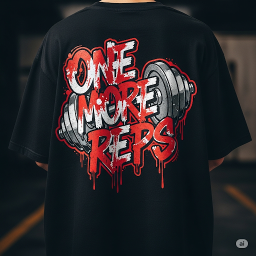 T-shirt oversize One More Reps