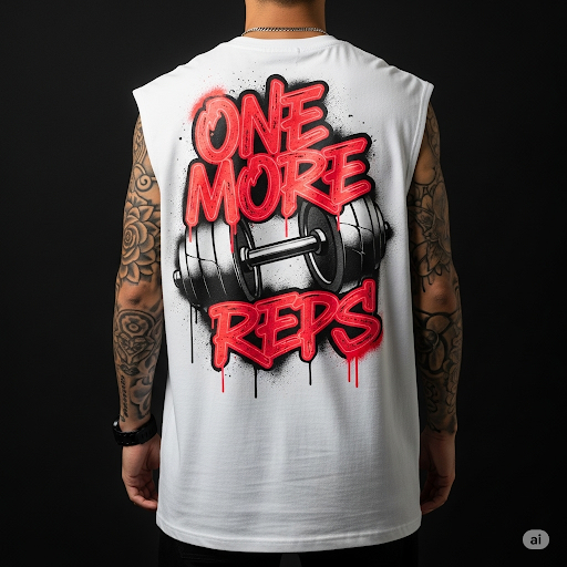 T-shirt Oversize smanicata One More Reps