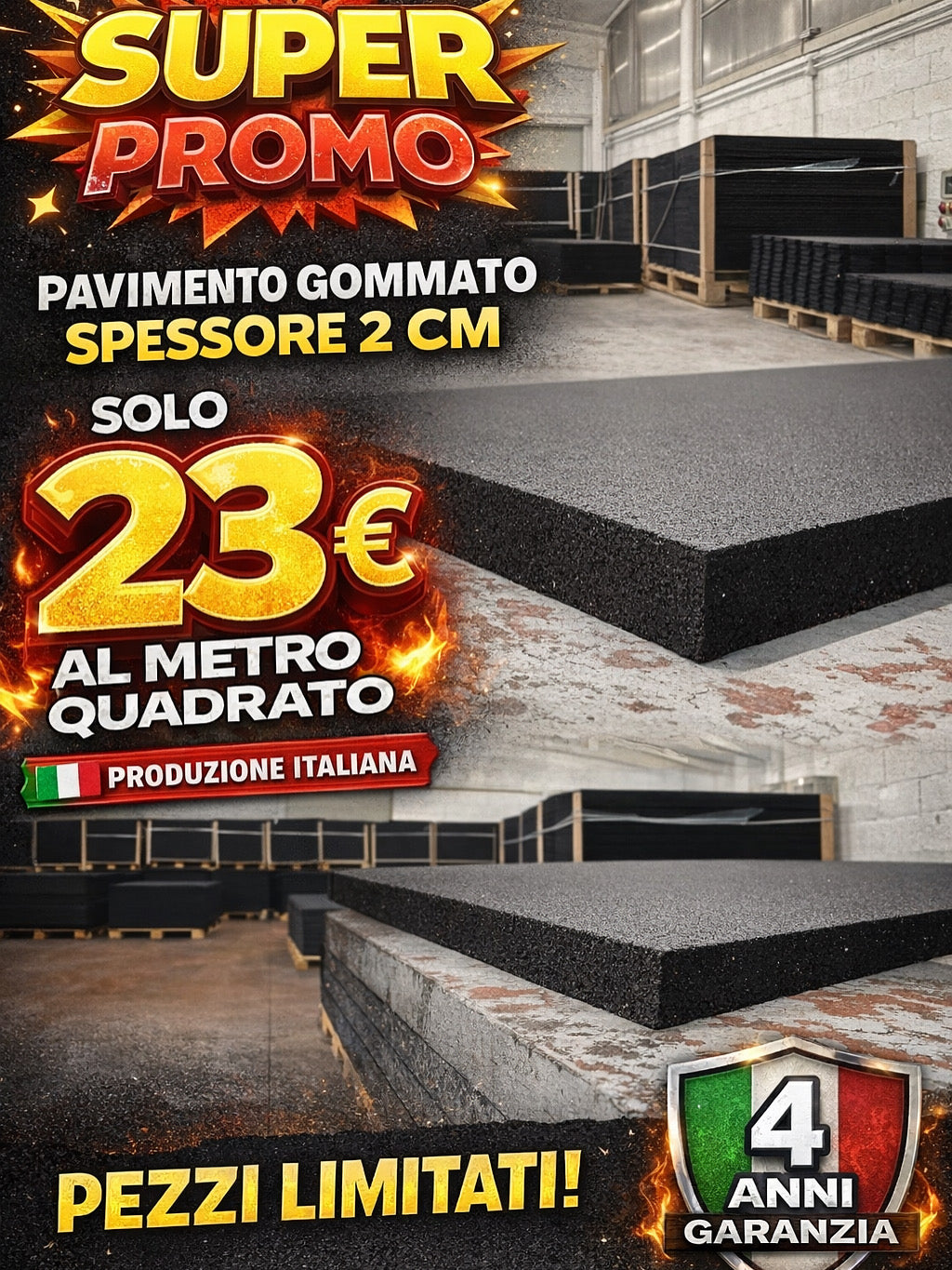 Pavimentazioni gommate e Tatami