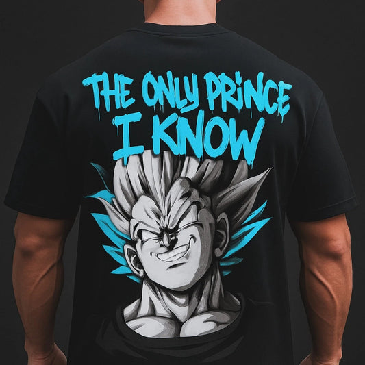 T-shirt oversize The Only Prince I Know is Vegeta