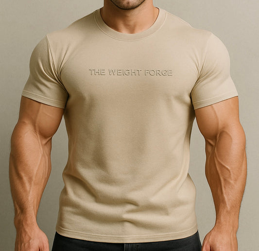 T-shirt casual The Weight Forge di cotone elasticizzato.