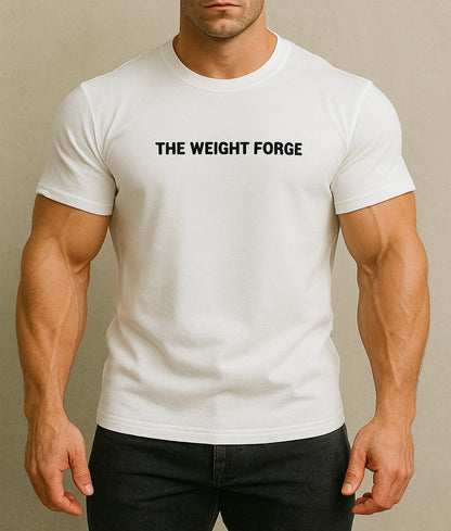 T-shirt casual The Weight Forge di cotone elasticizzato.
