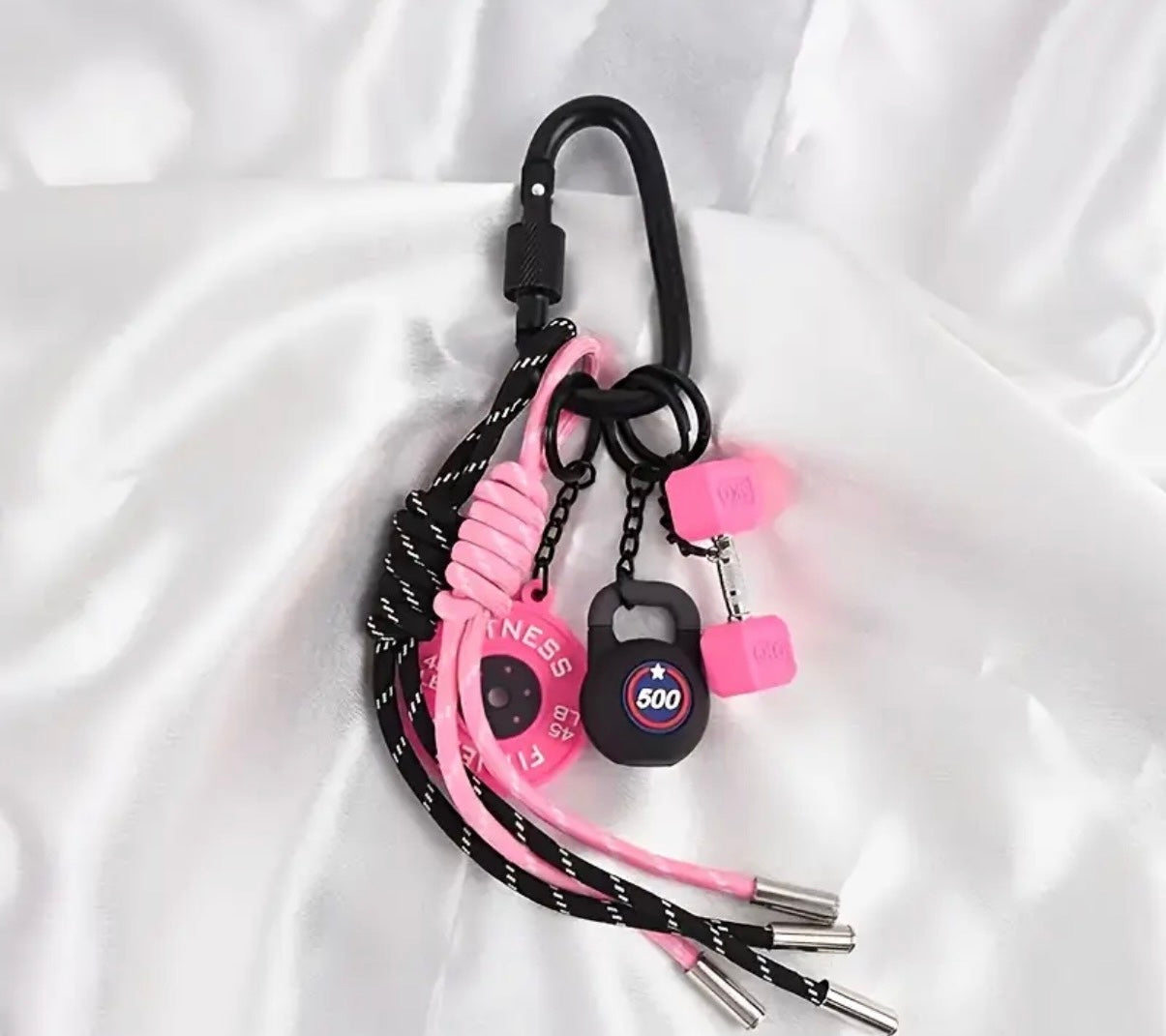 Portachiavi Sportivi con Bilanciere e Manubri.