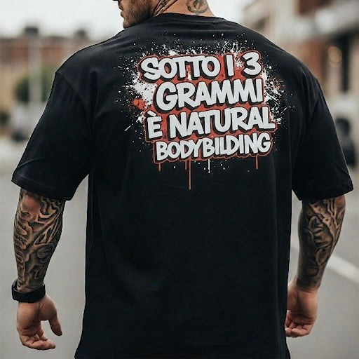 T-shirt/ Sotto i 3 Grammi è Natural Bodybuilding
