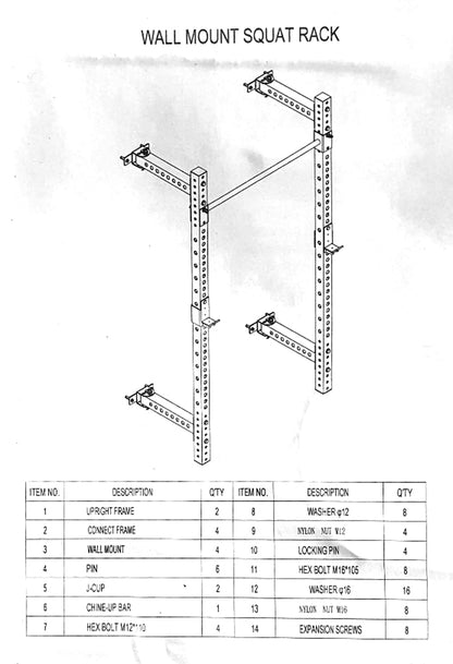 Rig a Muro- Rack richiudibile