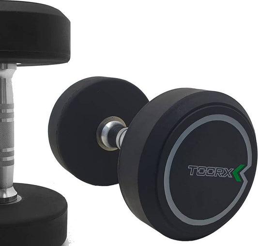 Serie manubri tondi Toorx Pro da 4 a 24 kg (coppie)