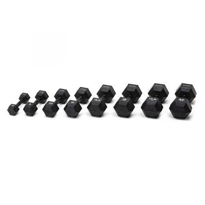 Serie manubri esagonali gommati da 2,5 a 20 kg